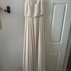 Elegant Cream Maxi Dress